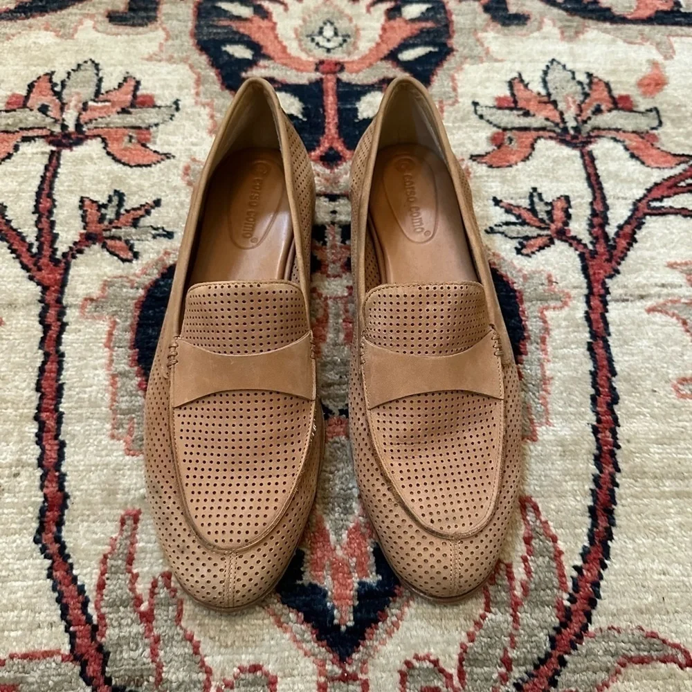 Corso Como Perforated Leather Carlynee Loafers